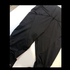 Black Mesh Leggings